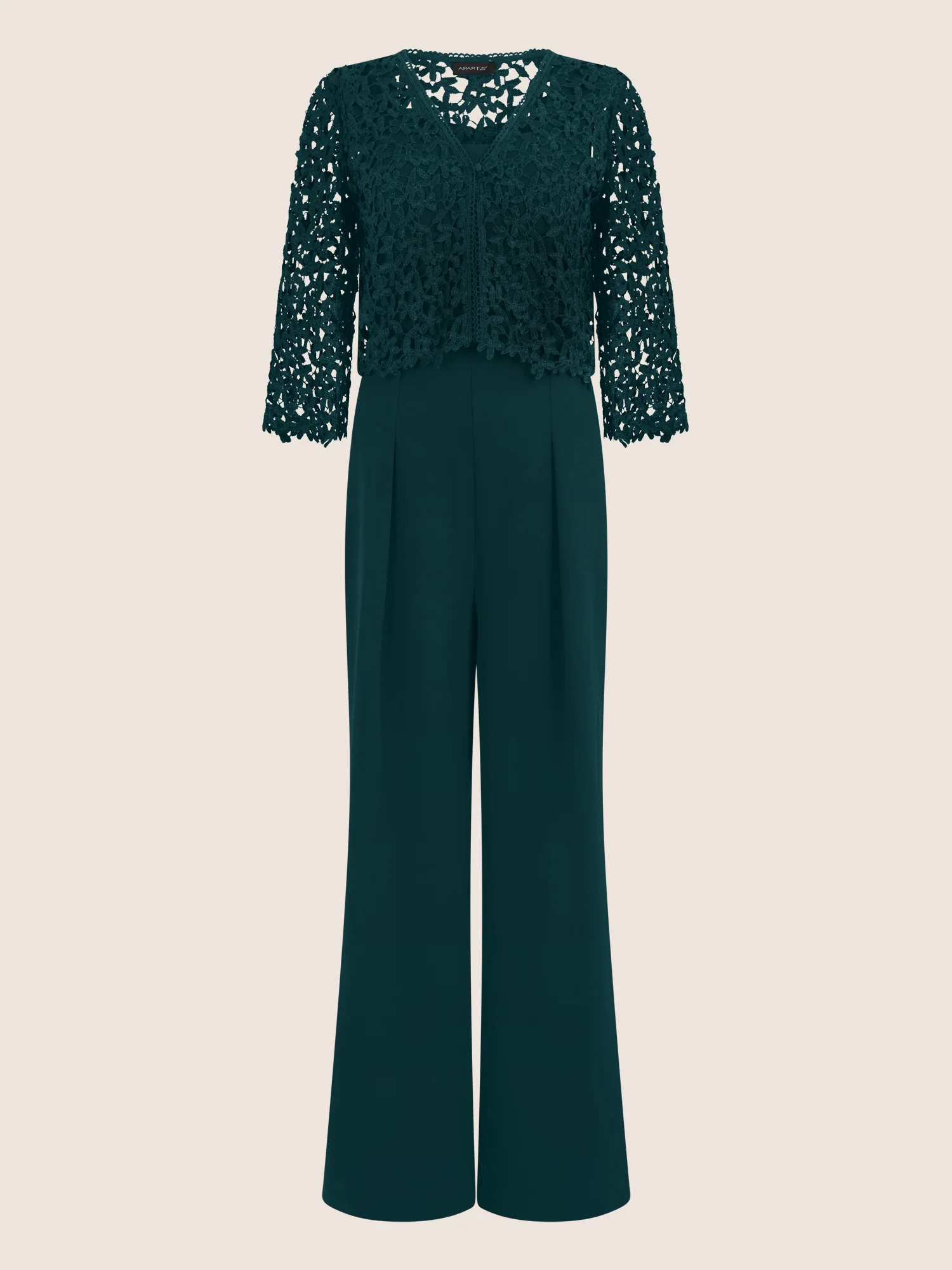 APART Overall mit Spitzenjäckchen | emerald - Image 3