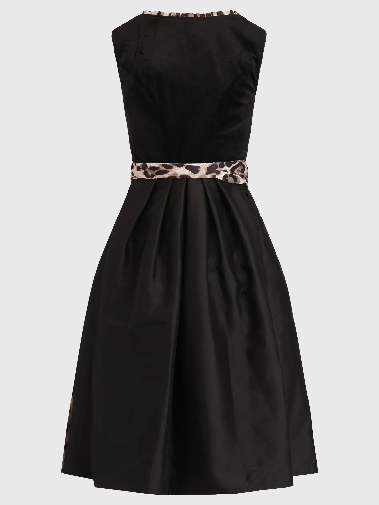Dirndl aus Samt mit Leo-Schürze | schwarz-multicolor - Image 4