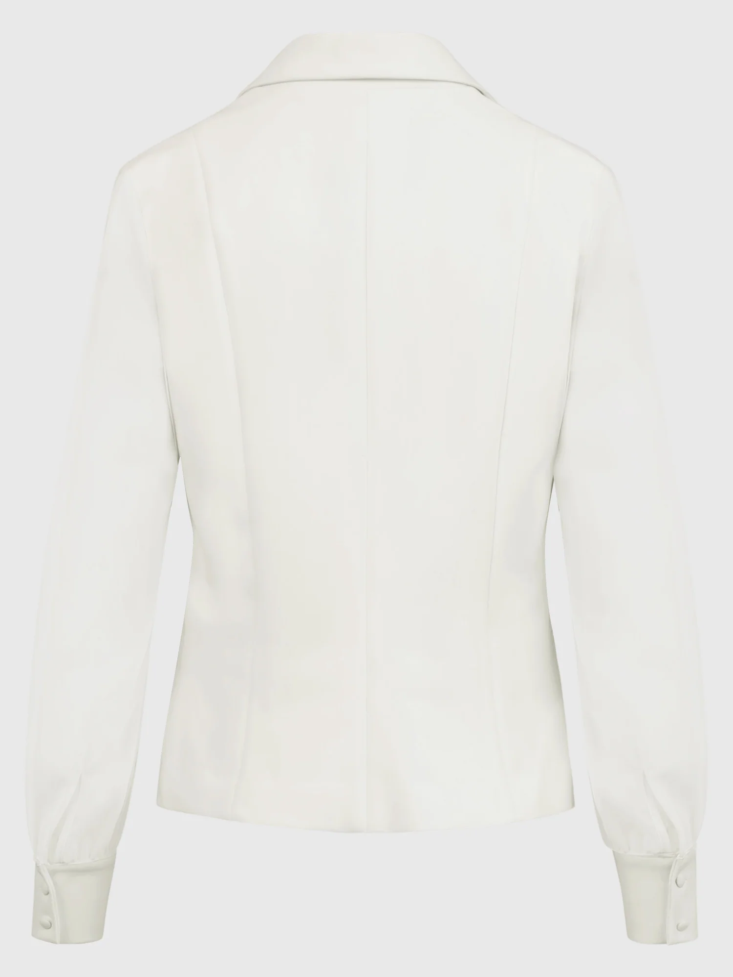 Taillierter Blazer mit Chiffonärmeln | creme - Image 5