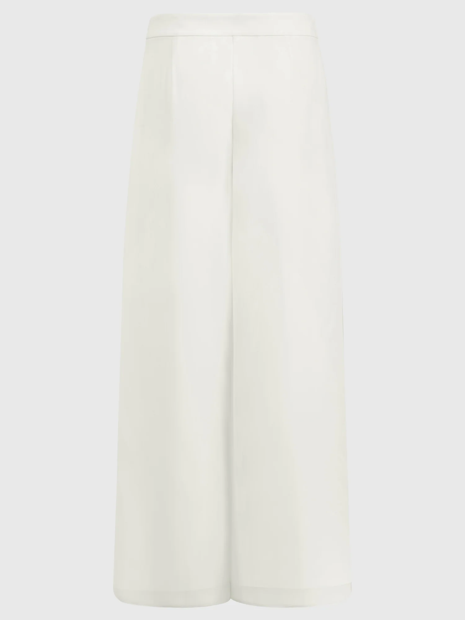 Weite Hose mit Chiffon-Layer | creme - Image 4